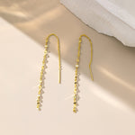 STMG Mirror Chain Threader Earrings