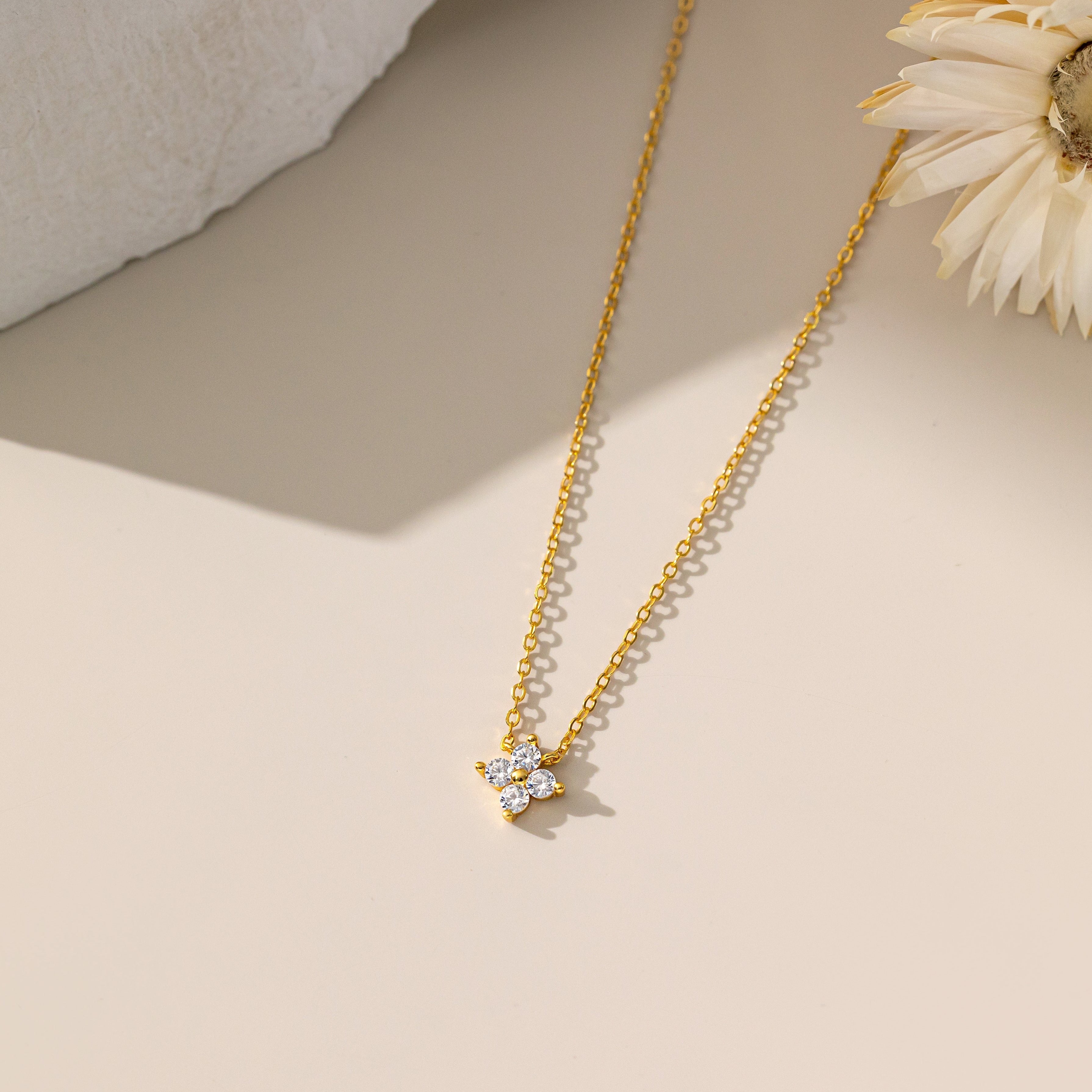 4-Leaf Clover Necklace in gold