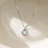 STMG Moonstone Droplet Necklace