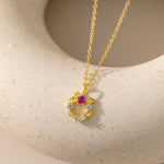 STMG Tiny Wreath Necklace in gold