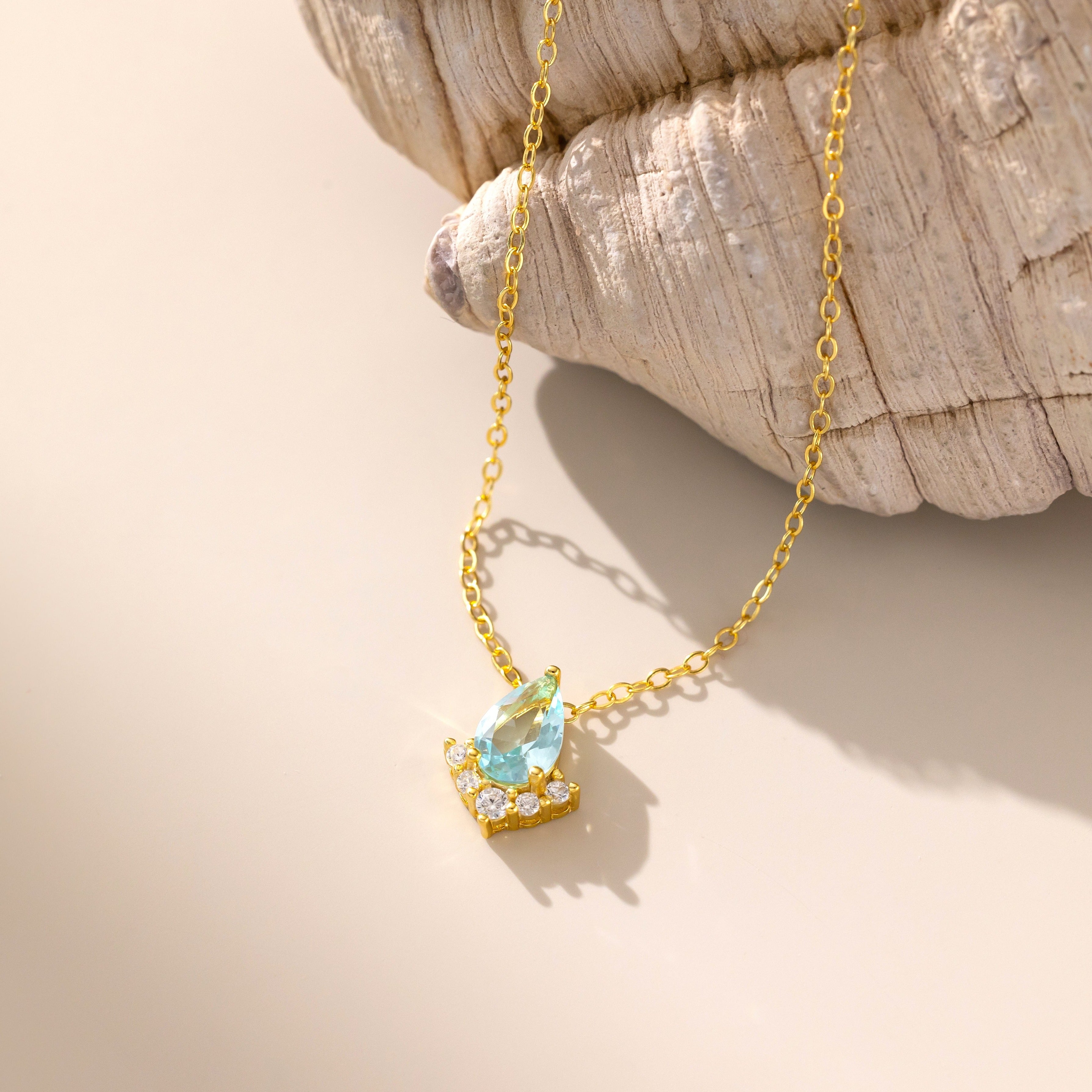 STMG Sky Blue Crystal Necklace