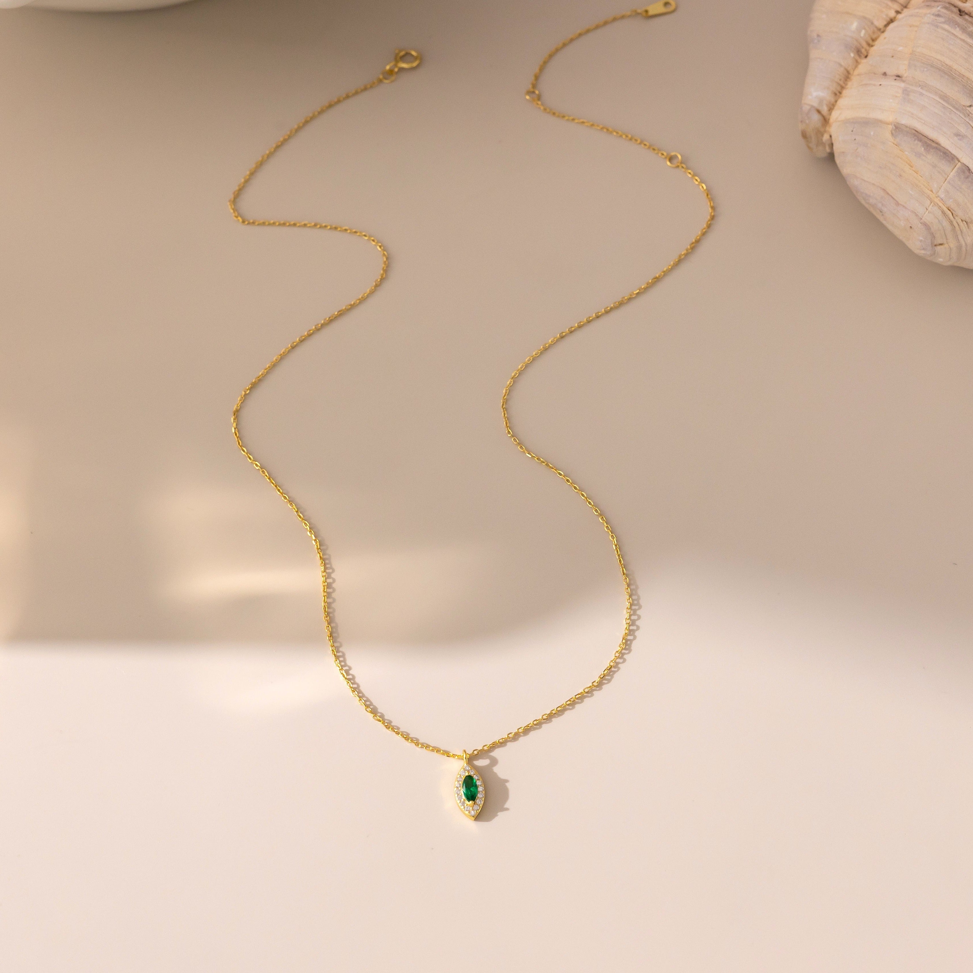 STMG Green Emerald Necklace