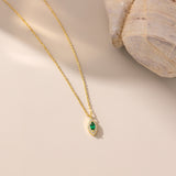 STMG Green Emerald Necklace