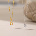 STMG Minimalist Padlock Necklace in 2 colours