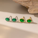 STMG Minimalist Emerald Earrings in 2 colours