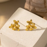 Triple Flowers Earrings