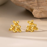 Triple Flowers Earrings