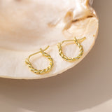 Twisted Circle Hoops (S925)