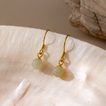 STMG Natural Jade Hook Earrings