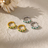 Emerald Green Hoops in 2 colours