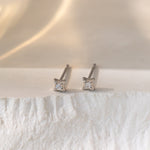 STMG Tiny Star Stud Earrings in silver