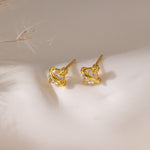 STMG Tiny Planet Stud Earrings in gold