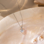 STMG Sparkling Diamond Necklace in silver