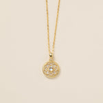 STMG Moonstone Snowflake Necklace