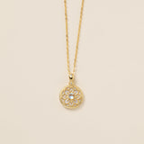 STMG Moonstone Snowflake Necklace