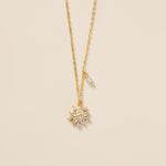 STMG Snowflake Necklace in gold