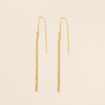 STMG Geometric Chain Threader Earrings 