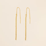 STMG Geometric Chain Threader Earrings 