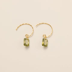 STMG Olive Green Hook Dangle Earrings