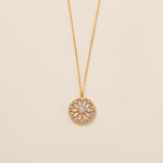 STMG Sparkling Sunflower Necklace in gold