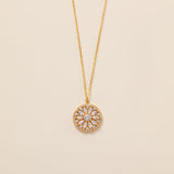 STMG Sparkling Sunflower Necklace in gold