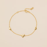 STMG Sweet Heart Bracelet in gold