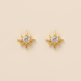 STMG Star Stud Earrings in gold