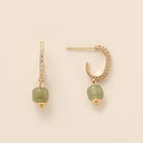 STMG Natural Jade Dangle Earrings