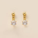 Diamond Stud Earrings in gold