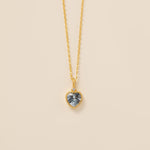 Blue Sweet Heart Necklace 