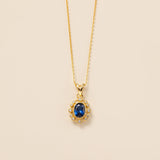 STMG Sapphire Vintage Style Necklace