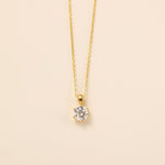 STMG Sparkling Diamond Necklace in gold