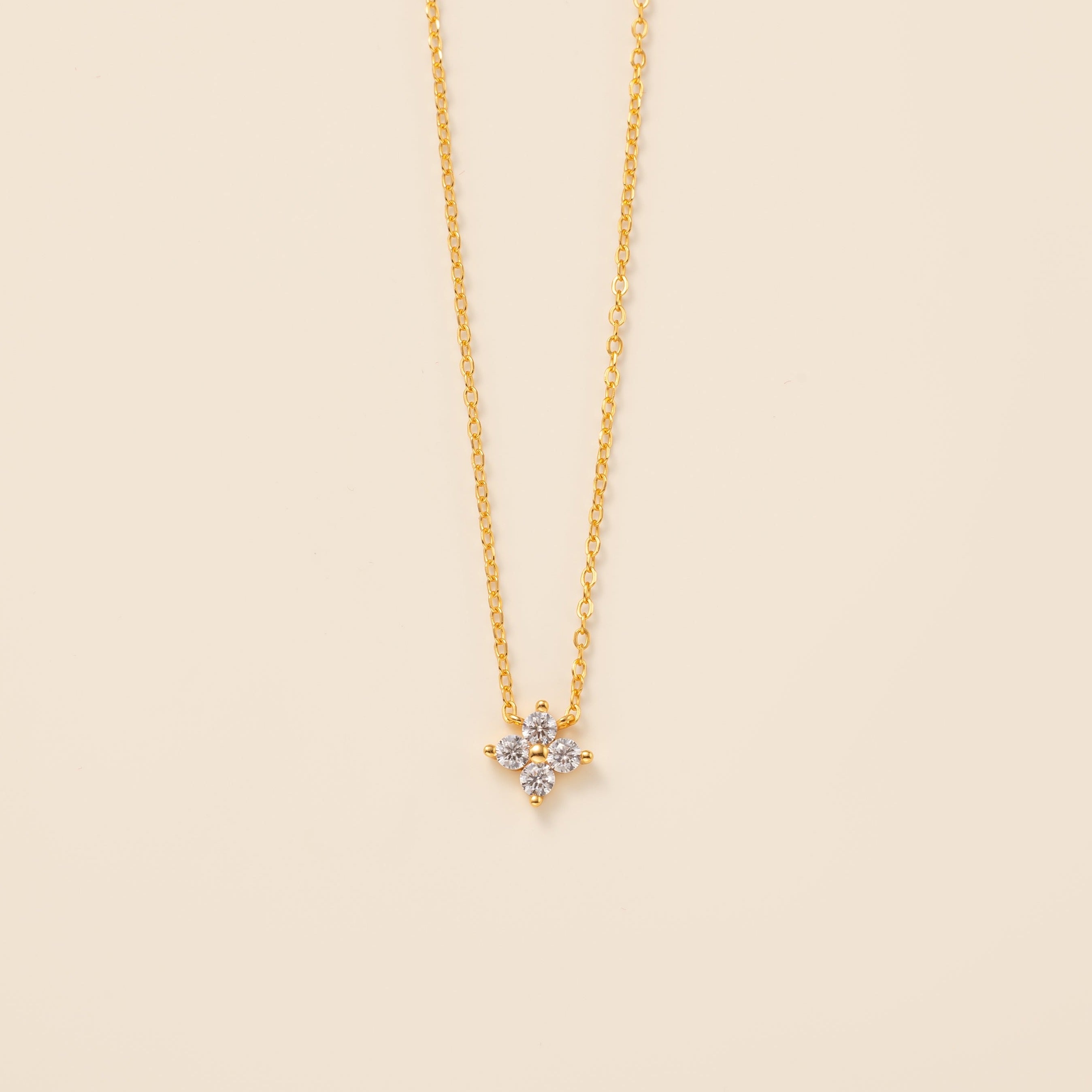 4-Leaf Clover Necklace in gold