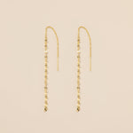 STMG Mirror Chain Threader Earrings