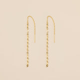 STMG Mirror Chain Threader Earrings