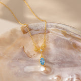 Topaz Starburst Necklace (S925)