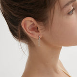 STMG Tassel Duo-chain Hoops on ear