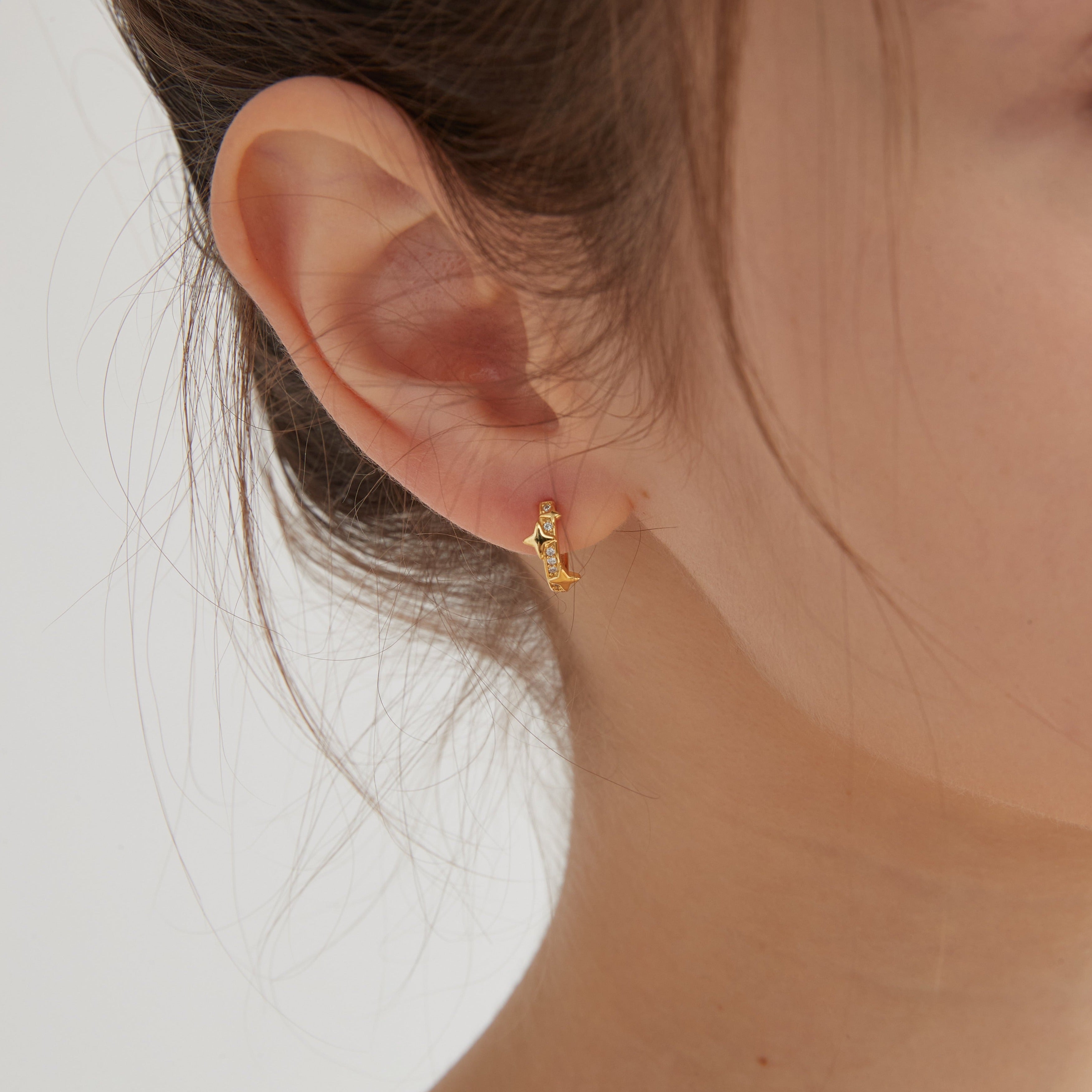 STMG Starry Sky Hoops in gold