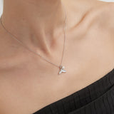 Whale Tail with Pearl Necklace (S925)