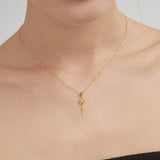 STMG Key to Your Heart Necklace on neck