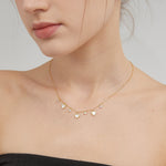 STMG Sweet Heart Necklace on neck