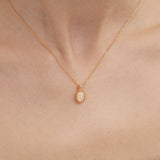 Vintage Style Opal Necklace (S925)