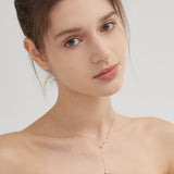 STMG Sweet Heart Necklace on neck