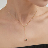 STMG Sweet Heart Necklace on neck