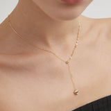 STMG Sweet Heart Necklace on neck