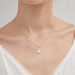 STMG Natural Baroque Pearl Necklace on neck