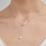 STMG Pearl Necklace in silver