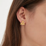 Triple Flowers Earrings