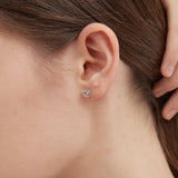 Twisted Circle Stud Earrings (S925)