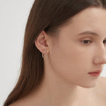 Bowknot Stud Earrings on ear